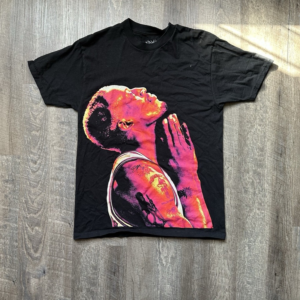Dennis Rodman Shirt Mens Size Medium‎ Black Short Sleeve T-Shirt Graphic Tee